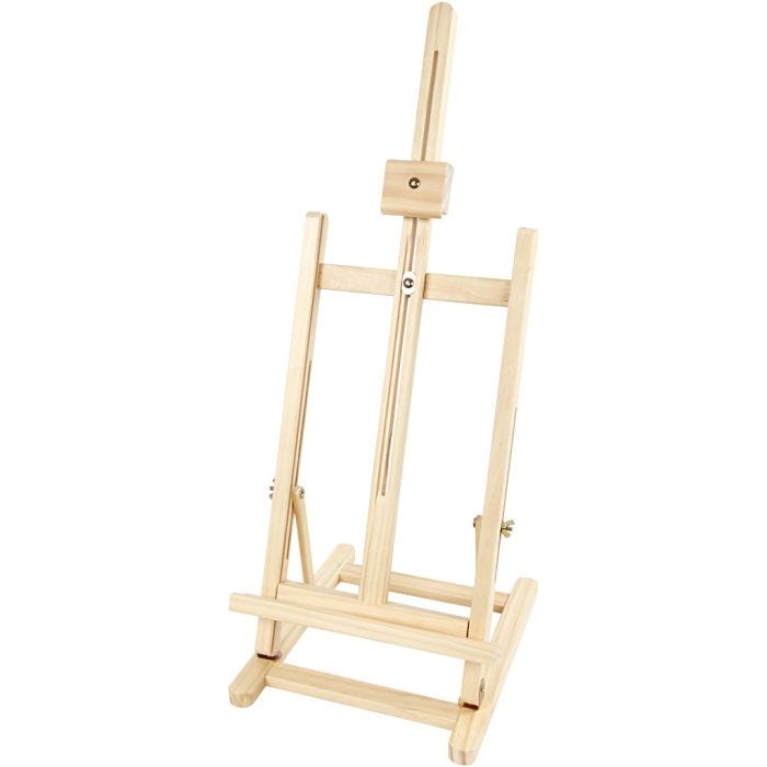 Chevalet de table, H : 76 cm, L : 27,5 cm, 1 pièce