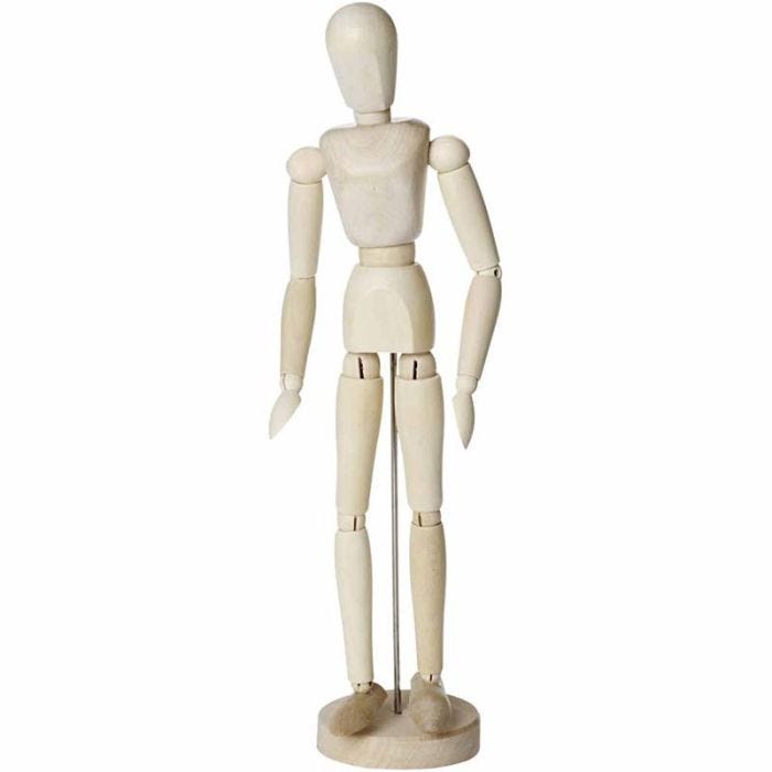 Mannequin, Femme, H : 30 cm, 1 pièce