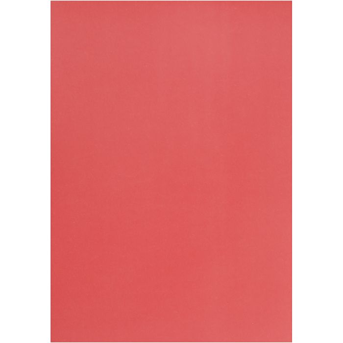 Papier vélin, A4, feuille 210x297 mm, 100 gr, rouge, 10flles/ 1 Pq.