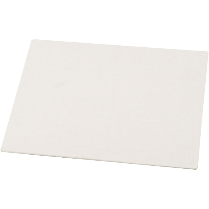 Panneau en toile, dim. 18x24 cm, ép. 3 mm, 280 gr, blanc, 1 pièce