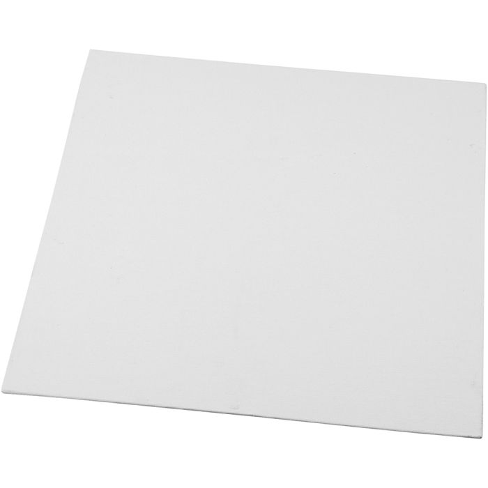 Panneau en toile, dim. 30x30 cm, ép. 3 mm, 280 gr, blanc, 1 pièce