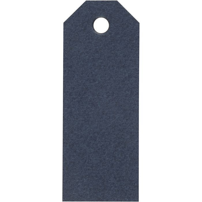 Étiquettes en carton, dim. 3x8 cm, 220 gr, bleu, 20 pièces/ 1 Pq.