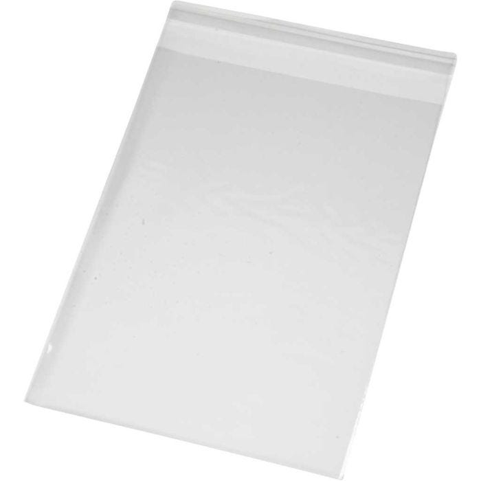 Sachet cellophane, H : 17,3 cm, L : 12,3 cm, ép. 25 my, 200pièces/ 1 Pq.