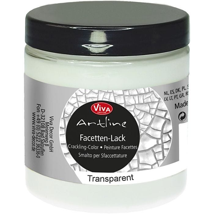 Vernis effet craquelé, transparent, 250ml/ 1 boîte