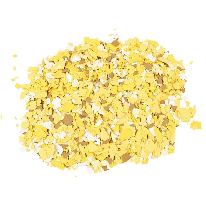 Flocons de Terrazzo, jaune, 90gr/ 1 boîte