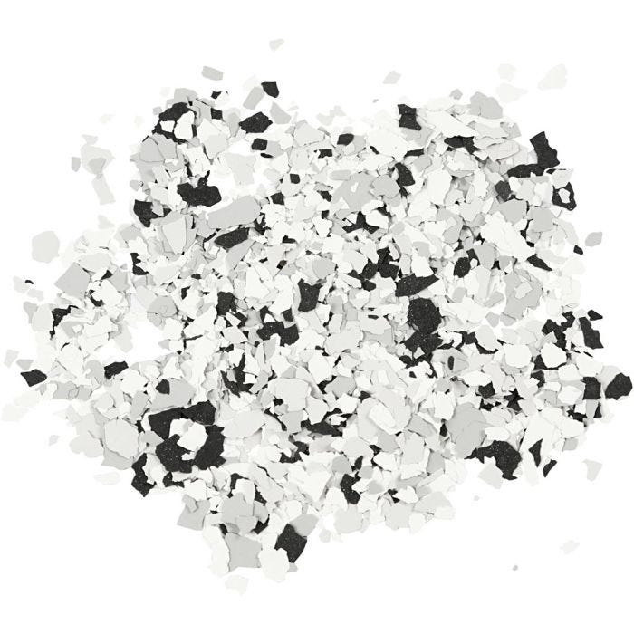 Flocons de Terrazzo, noir, 90gr/ 1 boîte