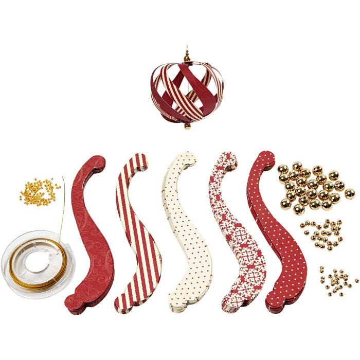 Bandes de papier et set de montage, L : 12.5 cm, L : 1,5 cm, 180 gr, 12pièces/ 1 Pq.