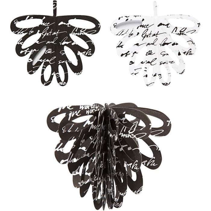 Cônes en papier, H : 6,8 cm, 120 gr, 6 pièces/ 1 Pq.