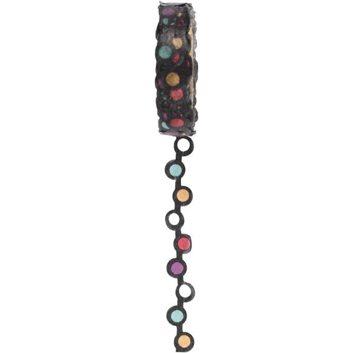 Ruban adhésif Washi Tape dentelle, L : 10 mm, 5 m/ 1 rouleau
