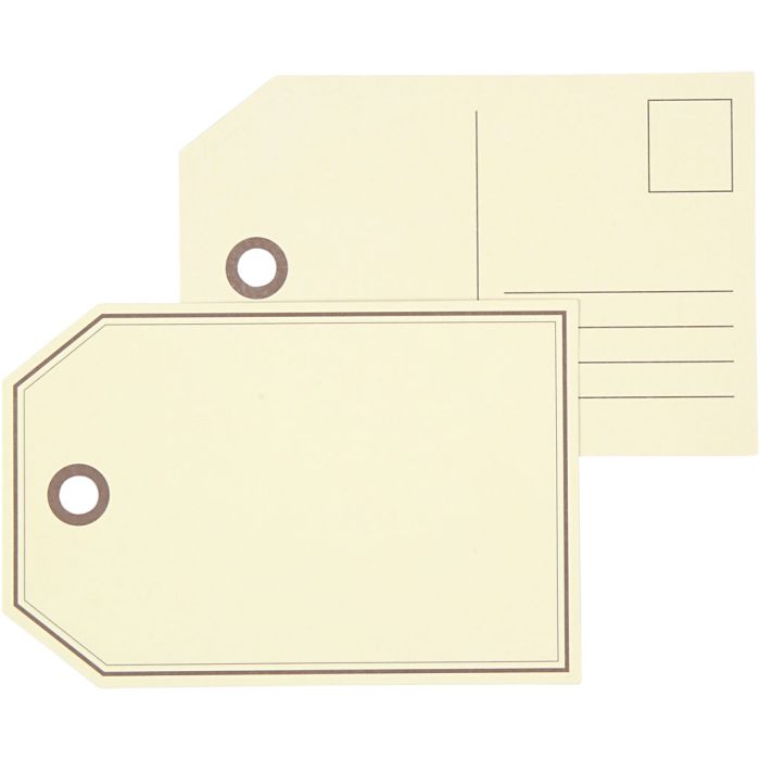 Étiquettes cadeaux, dim. 15x10 cm, 300 gr, 10 pièces/ 1 Pq.