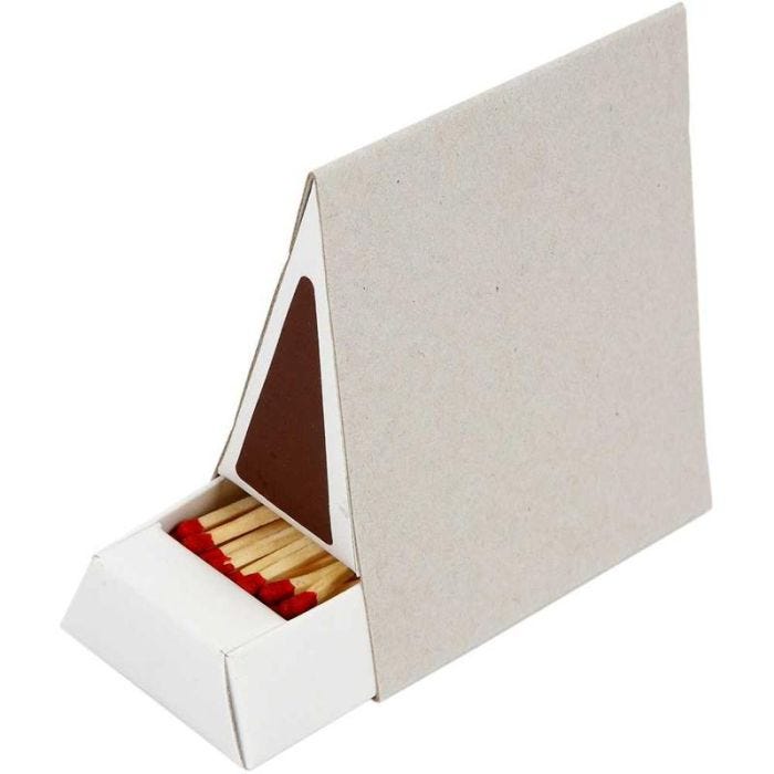 Boîte d'allumettes, dim. 8,5x5x9,5 cm, 10pièces/ 1 Pq.