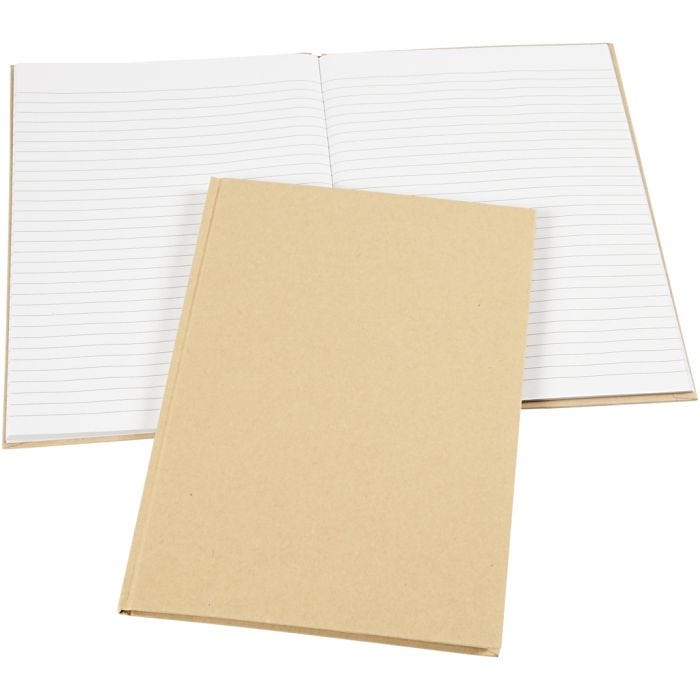 Cahier de notes, A4, feuille 210x297 mm, 60 gr, brun, 1 pièce
