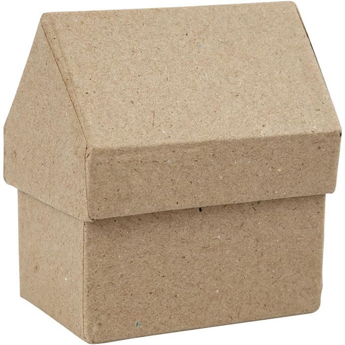 Boîtes Maisons, H : 10,5 cm, dim. 6x8,5 cm, 4pièces/ 1 Pq.