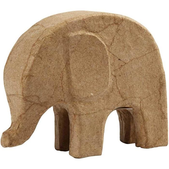 Eléphant, H : 14 cm, L : 17 cm, 1 pièce