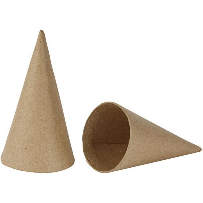 Cônes, H : 14 cm, d 7 cm, 10pièces/ 1 Pq.