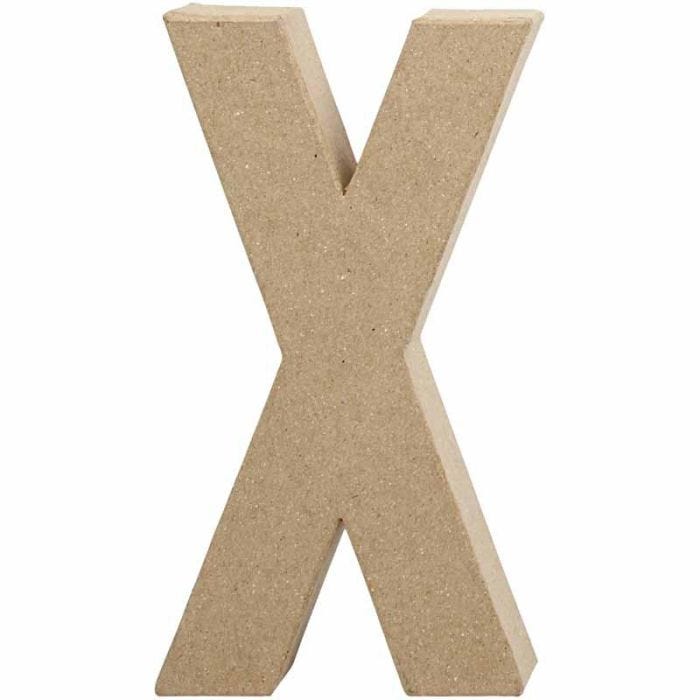 Lettre, X, H : 20,2 cm, L : 10,5 cm, ép. 2,5 cm, 1 pièce