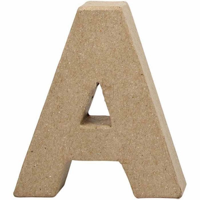 Lettre, A, H : 10 cm, L : 9,5 cm, ép. 1,7 cm, 1 pièce