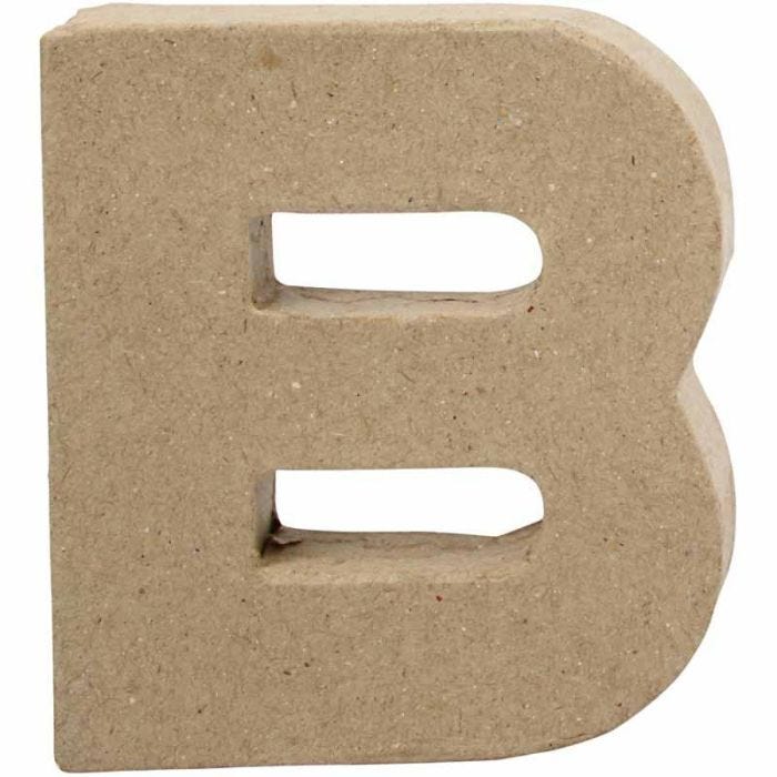Lettre, B, H : 10 cm, L : 9 cm, ép. 1,7 cm, 1 pièce