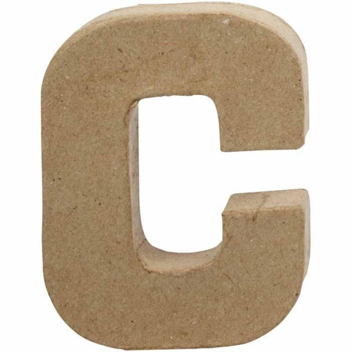 Lettre, C, H : 10 cm, L : 7,5 cm, ép. 1,7 cm, 1 pièce