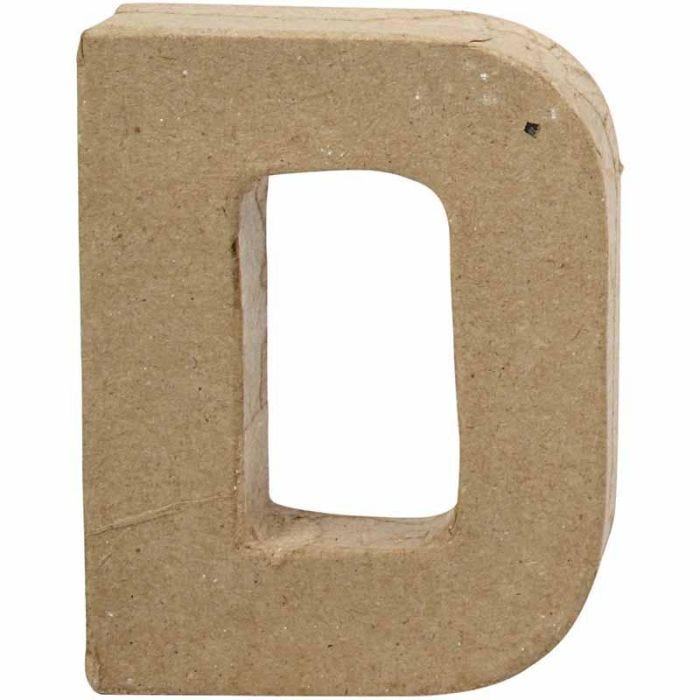 Lettre, D, H : 10 cm, L : 7,7 cm, ép. 1,7 cm, 1 pièce