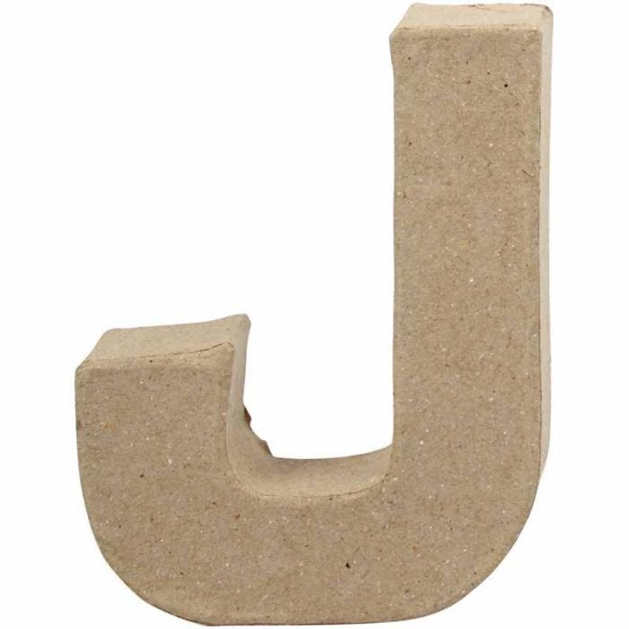 Lettre, J, H : 10 cm, L : 8 cm, ép. 1,7 cm, 1 pièce