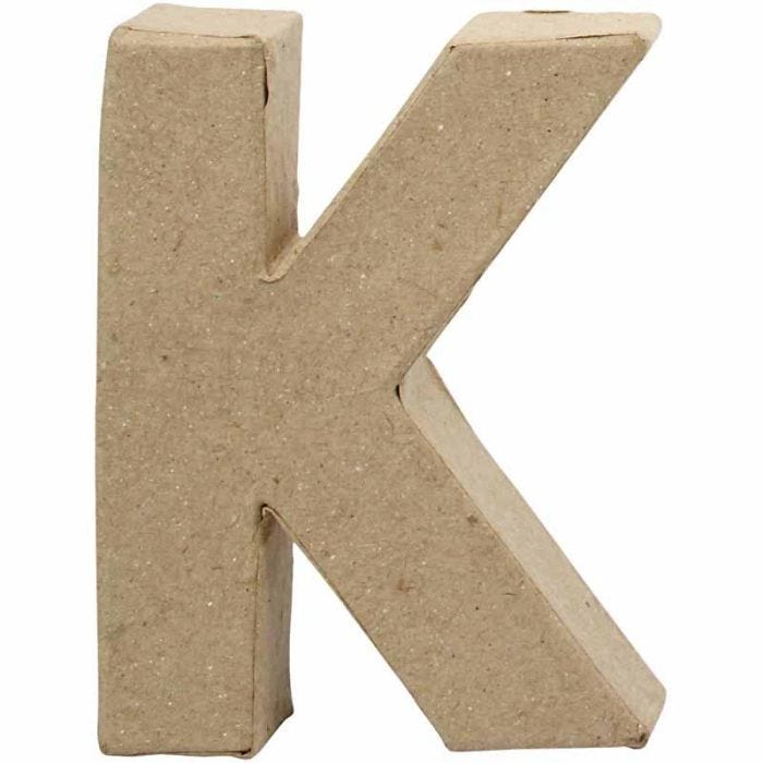 Lettre, K, H : 10 cm, L : 7,7 cm, ép. 1,7 cm, 1 pièce