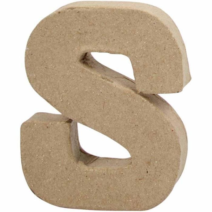 Lettre, S, H : 10 cm, L : 8 cm, ép. 1,7 cm, 1 pièce