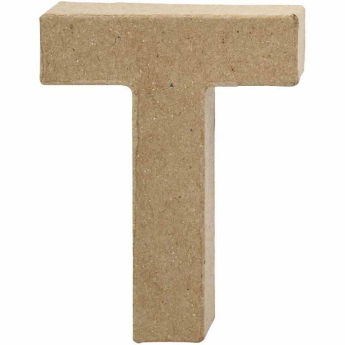 Lettre, T, H : 10 cm, L : 7,8 cm, ép. 1,7 cm, 1 pièce