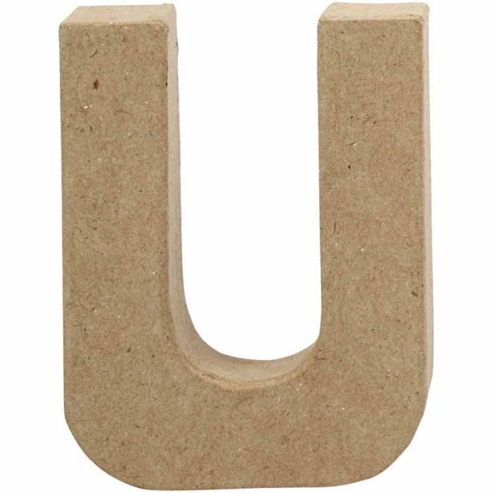 Lettre, U, H : 10 cm, L : 8 cm, ép. 1,7 cm, 1 pièce