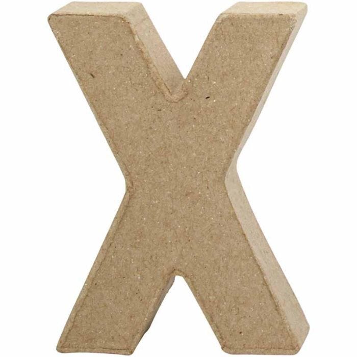 Lettre, X, H : 10 cm, L : 7,6 cm, ép. 1,7 cm, 1 pièce
