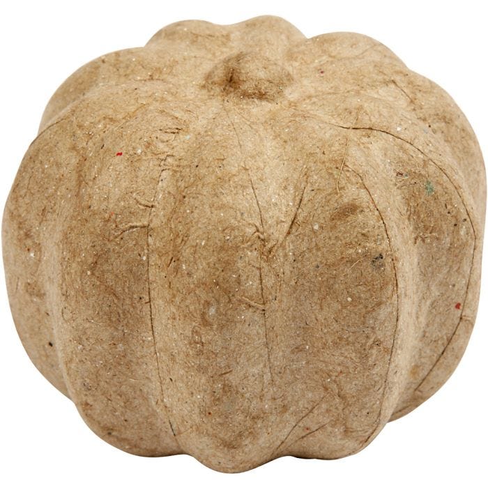 Citrouille, H : 4,5 cm, d 6 cm, 1 pièce
