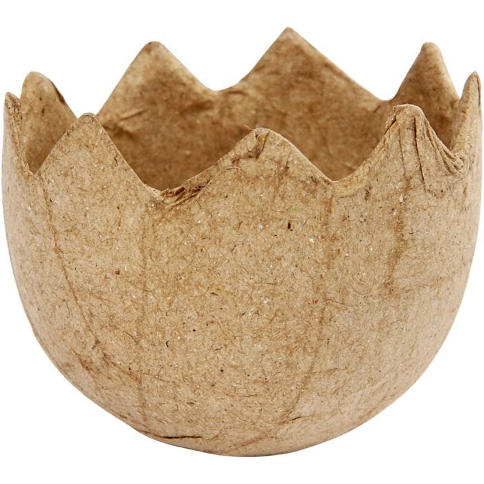 Coquilles d'oeufs, H : 4 cm, d 5 cm, 1 pièce