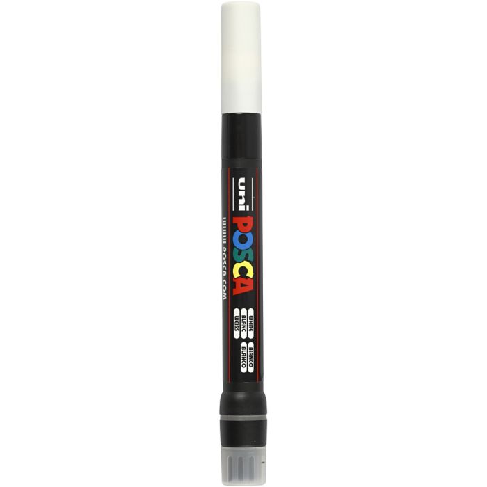 Marqueur Posca, PCF350, trait 1-10 mm, pinceau, blanc, 1 pièce