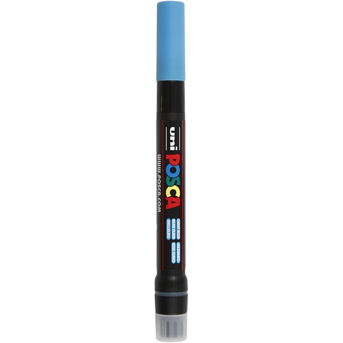 Marqueur Posca, PCF350, trait 1-10 mm, pinceau, bleu clair, 1 pièce