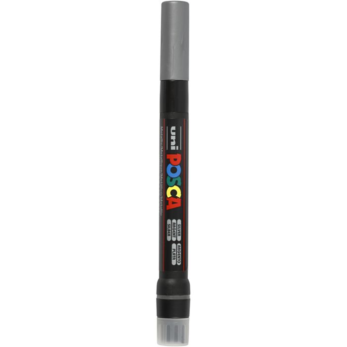 Marqueur Posca, PCF350, trait 1-10 mm, pinceau, argent, 1 pièce
