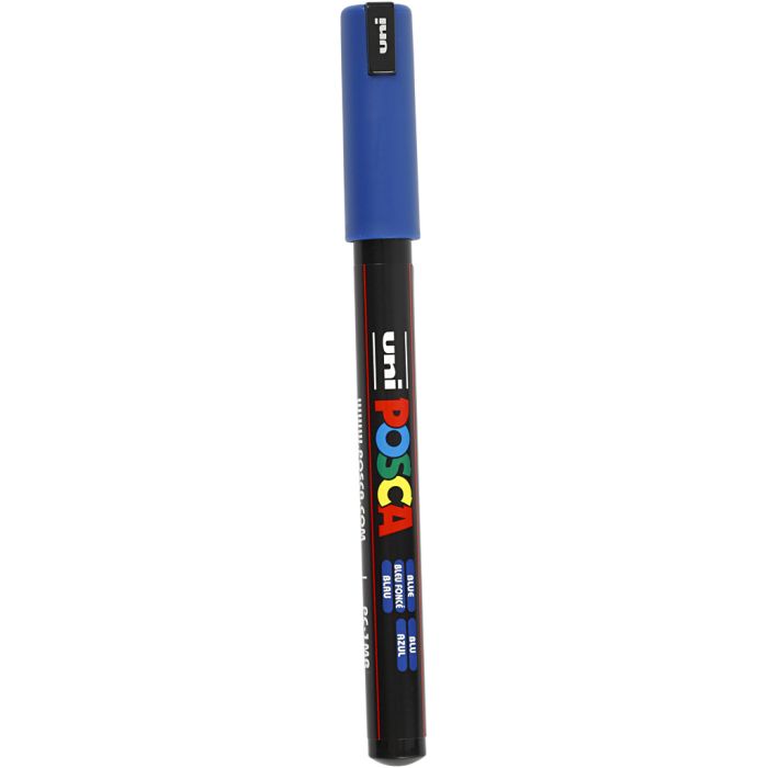 Feutre Posca, PC-1MR, trait 0,7 mm, extra fin, bleu, 1 pièce