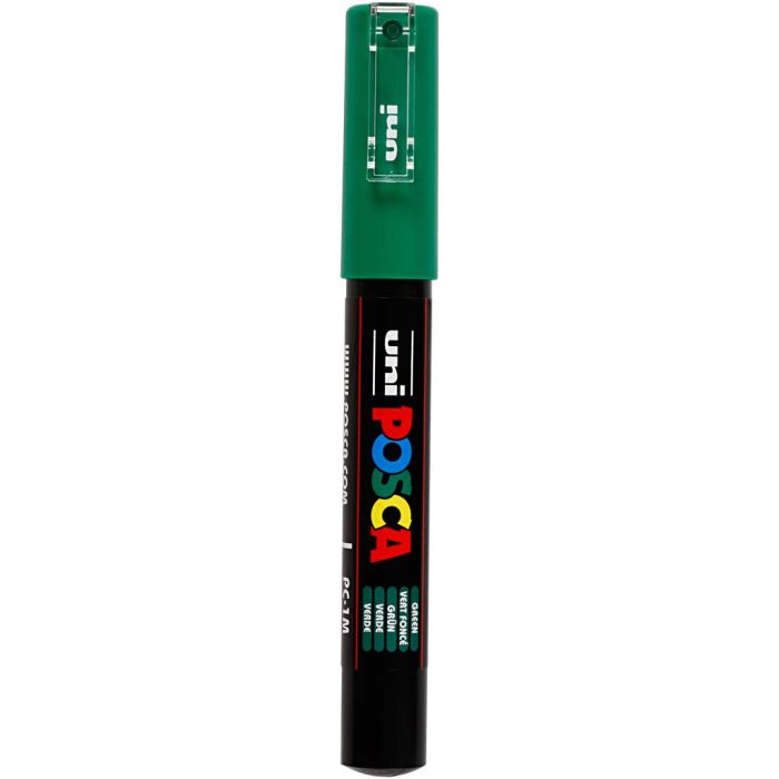 Feutre Posca, PC-1M, trait 0,7 mm, extra fin, vert, 1 pièce