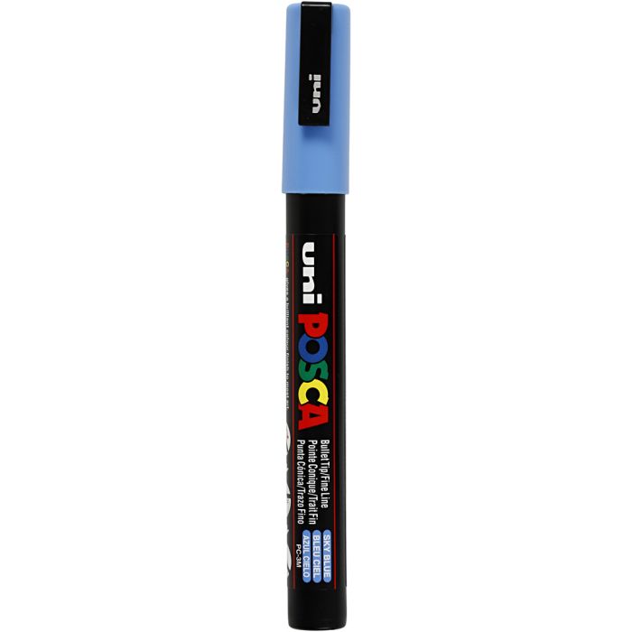 Feutre Posca, PC-3M, trait 0,9-1,3 mm, fin, bleu ciel, 1 pièce