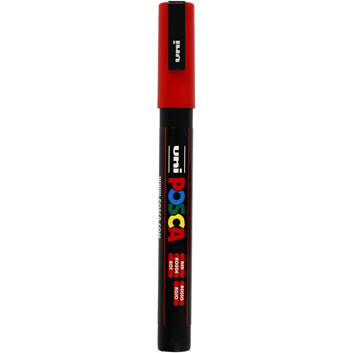 Feutre Posca, PC-3M, trait 0,9-1,3 mm, fin, rouge, 1 pièce