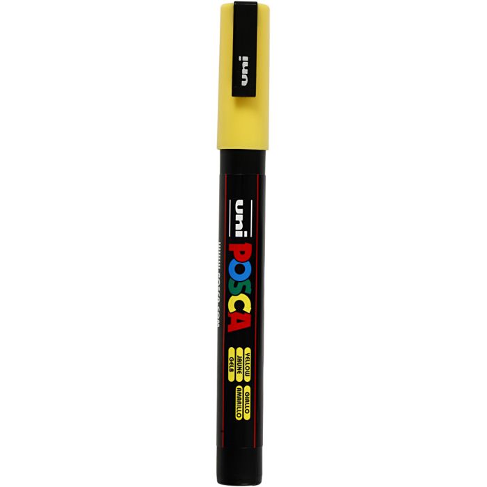Feutre Posca, PC-3M, trait 0,9-1,3 mm, jaune, 1 pièce