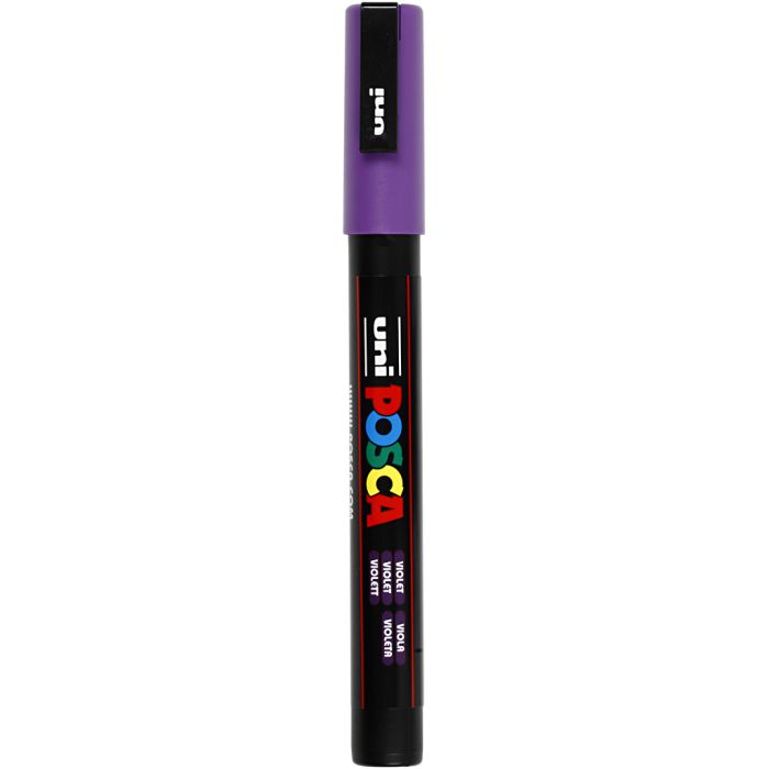 Feutre Posca, PC-3M, trait 0,9-1,3 mm, fin, violet, 1 pièce