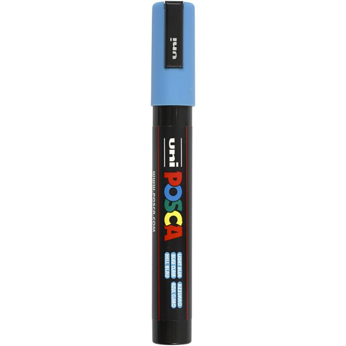 Feutre Posca, PC-5M, trait 2,5 mm, moyen, bleu clair, 1 pièce