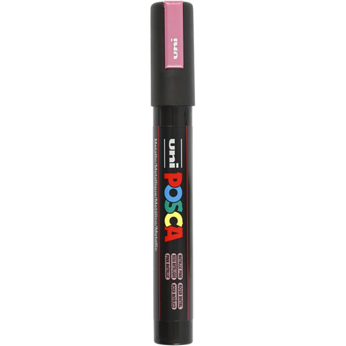 Feutre Posca, PC-5M, trait 2,5 mm, moyen, pink métallique, 1 pièce