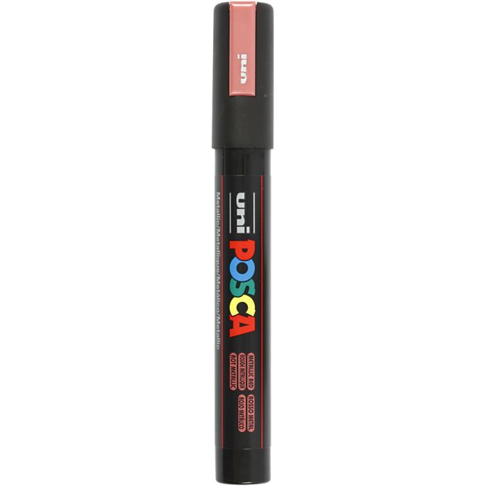 Feutre Posca, PC-5M, trait 2,5 mm, moyen, rouge métallique, 1 pièce