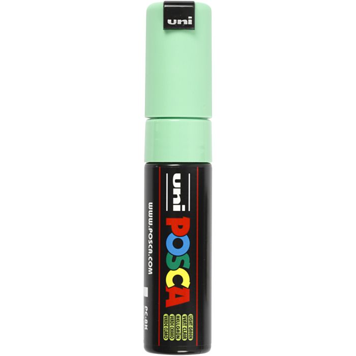 Feutre Posca, PC-8K, trait 8 mm, large, vert clair, 1 pièce