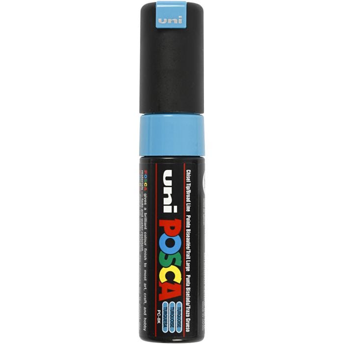 Feutre Posca, PC-8K, trait 8 mm, large, turquoise, 1 pièce