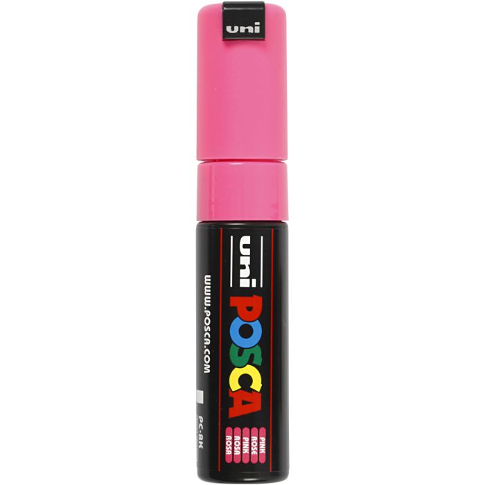 Feutre Posca, PC-8K, trait 8 mm, large, rose, 1 pièce