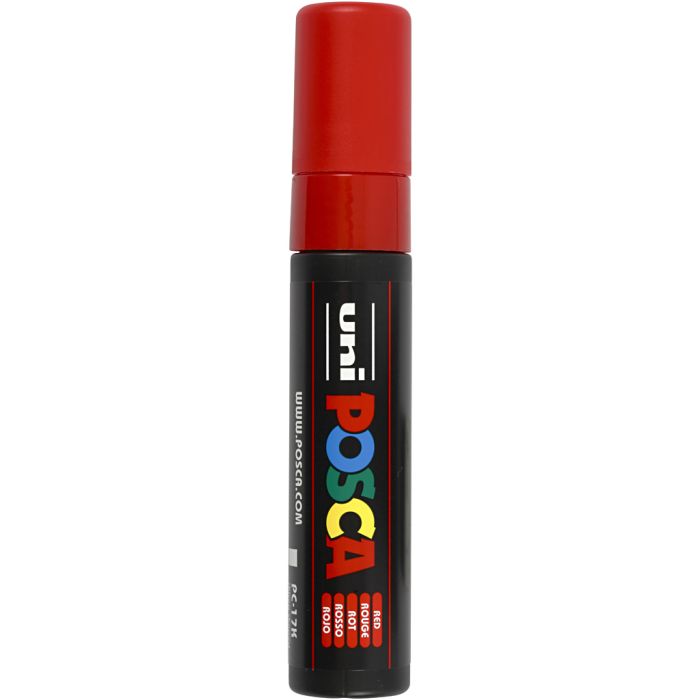 Feutre Posca, PC-17K, trait 15 mm, extra large, rouge, 1 pièce
