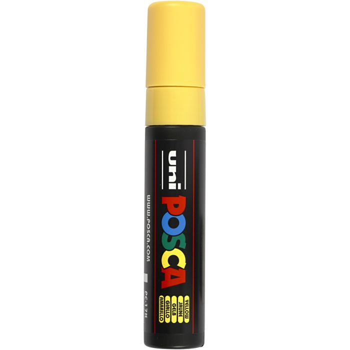 Feutre Posca, PC-17K, trait 15 mm, extra large, jaune, 1 pièce