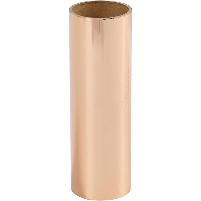 Film décoratif, L : 15,5 cm, ép. 0,02 mm, rose or, 50cm/ 1 rouleau